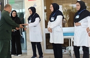 تجلیل فرمانده سپاه فراشبند از پرستاران بیمارستان امام هادی(ع)