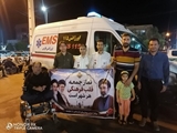 حضور کارمندان بیمارستان در حمایت از نظام و رهبری و بزرگداشت اولین نماز جمعه بعد از انقلاب در میدان امام حسین (ع) تجمع نمودند